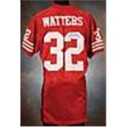 1994 Ricky Watters San Francisco 49ers Game-Used & Autographed Red Mesh Jersey (JSA)