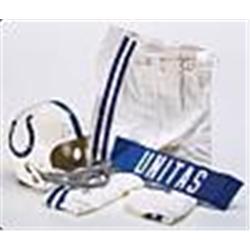 Johnny Unitas Baltimore Colts Mid-1960s Game-Used Pants, Mid-1960s Game-Used Helmet & Nameplate from