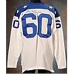 Early 1960s Larry Grantham AFL All-Stars Game-Used & Autographed White Durene Jersey (JSA)