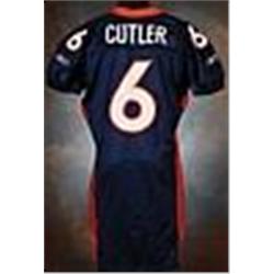 2006 Jay Cutler Rookie Denver Broncos Game-Used Navy Blue Mesh Jersey