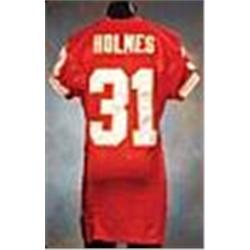 2002 Priest Holmes Kansas City Chiefs Game-Used Red Mesh Jersey