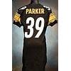 Image 1 : 2006 Willie Parker Pittsburgh Steelers Game-Used Black Mesh Jersey