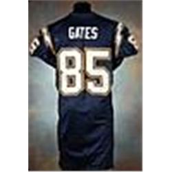 2006 Antonio Gates San Diego Chargers Game-Used Navy Mesh Jersey
