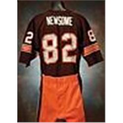 Early 1980s Ozzie Newsome Cleveland Browns Game-Used Brown Mesh Jersey with Autographed Pants (2) (J