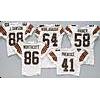 Image 1 : Lot of Five Cleveland Browns White Mesh Game-Used Jerseys (5)