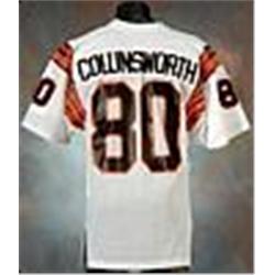 Late 1980s Cris Collinsworth Cincinnati Bengals Game-Used White Mesh Jersey