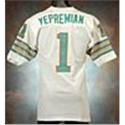 1970s Garo Yepremian Miami Dolphins Game-Used White Mesh Jersey