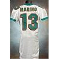 1999 Dan Marino Miami Dolphins Game-Used White Mesh Jersey