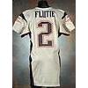 Image 1 : 2005 Doug Flutie New England Patriots Game-Used Silver Alternate Jersey