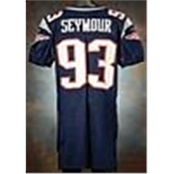 2006 Richard Seymour New England Patriots Game-Used Blue Mesh Jersey