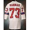 Image 1 : Late 1970s John Hannah New England Patriots Game-Used White Mesh Jersey (Extremely Rare One Year Sty