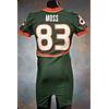 Image 1 : 2005 Sinorice Moss Miami Hurricanes Game-Used Green Mesh Jersey