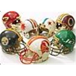 Lot of Seven Game-Used Helmets (7)