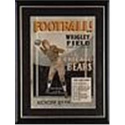 1930 Framed Chicago Bears Schedule