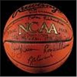 1996 Nolan Richardson Golf Tour NCAA College Coaches Autographed Basketball (JSA)