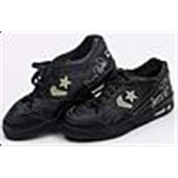 Circa Mid-1980's Larry Bird Boston Celtics Game-Used & Autographed Sneakers (2) (JSA)