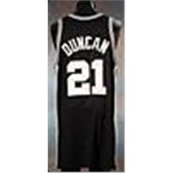 2001-02 Tim Duncan San Antonio Spurs Game-Used Road Jersey