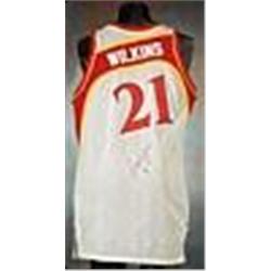 1990-91 Dominique Wilkins Atlanta Hawks Game-Used & Autographed Home Jersey (JSA)