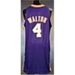 2003-04 Luke Walton Rookie Los Angeles Lakers Game-Used Road Jersey