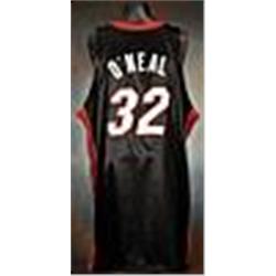 2005-06 Shaquille O'Neal Miami Heat Game-Used Road Jersey (Championship Season)