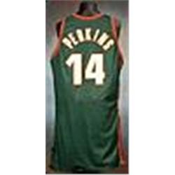 1995-96 Sam Perkins Seattle Sonics Game-Used & Autographed Road Jersey (JSA)