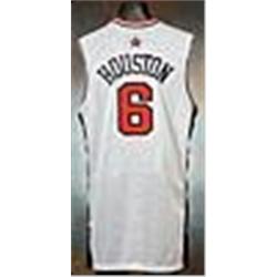 2000 Allan Houston USA Olympic Game-Used White Mesh Jersey