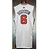 Image 1 : 2000 Allan Houston USA Olympic Game-Used White Mesh Jersey