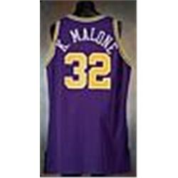1993-94 Karl Malone Utah Jazz Game-Used Road Jersey