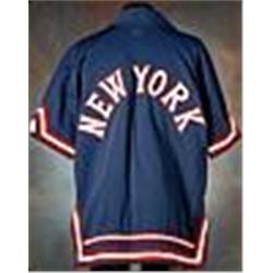 Early 1980s Bill Cartwright New York Knicks Worn Road Warm-Up Jacket