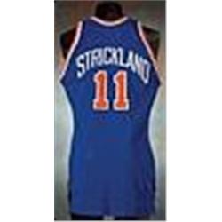 1989-90 Rod Strickland New York Knicks Game-Used Road Jersey