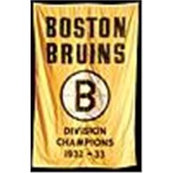 1932-33 Boston Bruins Division Champions Banner Hung in Boston Garden