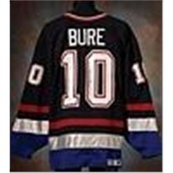 1997-98 Pavel Bure Vancouver Canucks Game-Used & Autographed Blue Road Jersey (JSA)