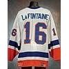 Image 1 : Mid 1980s Pat LaFontaine New York Islanders Game-USed White Air-Knit Jersey