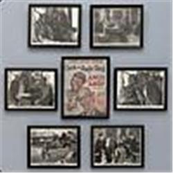 1930 Framed Amos & Andy "Check and Double Check" Movie Photo Stills (7)