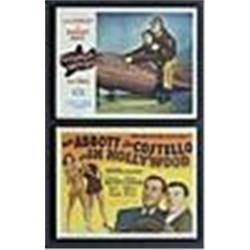 Lot of Two Framed Lobby Cards w/ The Bowery Boys And Abbott & Costello (2)