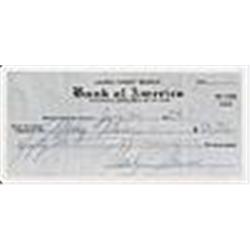 7/20/1953 Marilyn Monroe Signed Check (JSA)