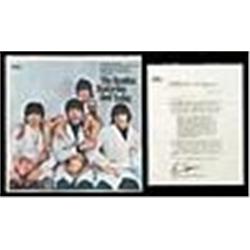 1966 Beatles "Butcher" Album Cover With Original Recall Letter