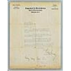 John F. Kennedy Signed Congressional TLS Letter (JSA)