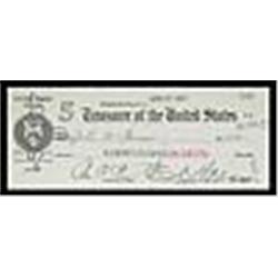 4/27/1937 John Garner 32nd Vice President Payroll Check (JSA)