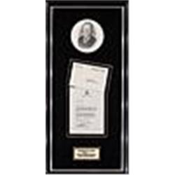 Framed 1/25/1982 Gerald Ford 38th President Signed Letter TLS (JSA)