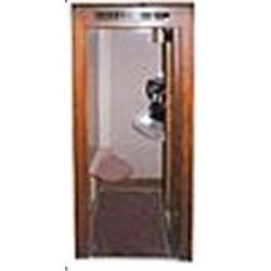 Circa 1950's Vintage Telephone Booth w/ Rotary Pay Phone