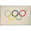 Image 1 : Lee Evans Autographed Olympic Flag (JSA)