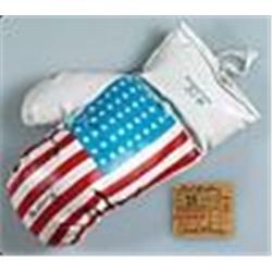 Muhammad Ali Autographed Boxing Glove & Jack Dempsey Autographed Ticket Stub (2) (JSA)