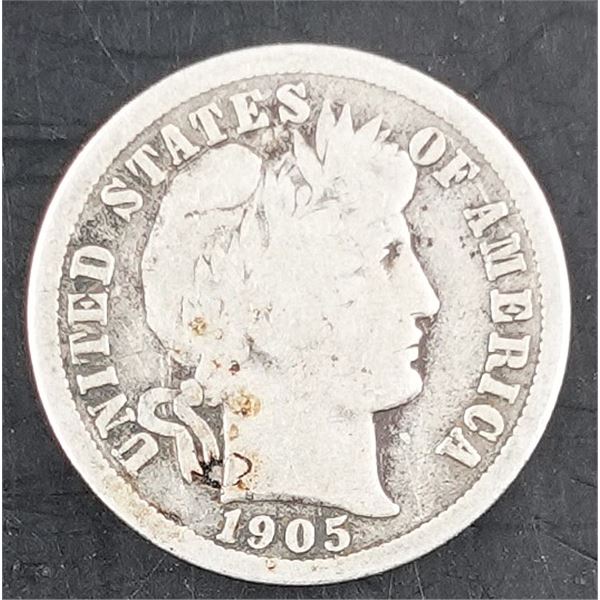 1905-O Barber Dime