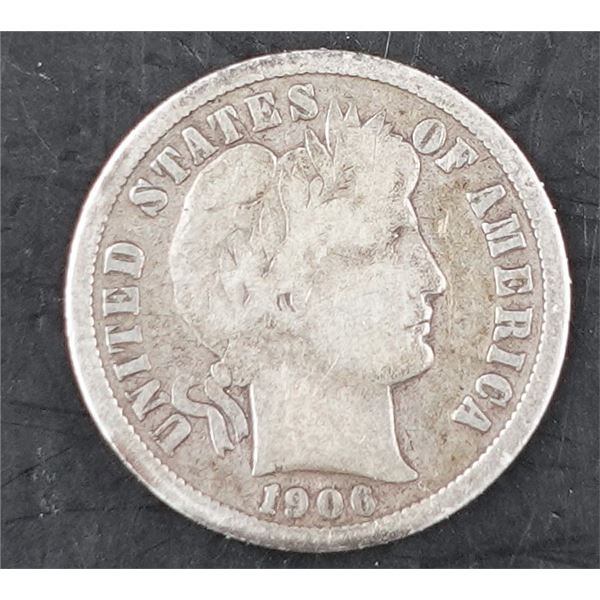 1906-D Barber Dime