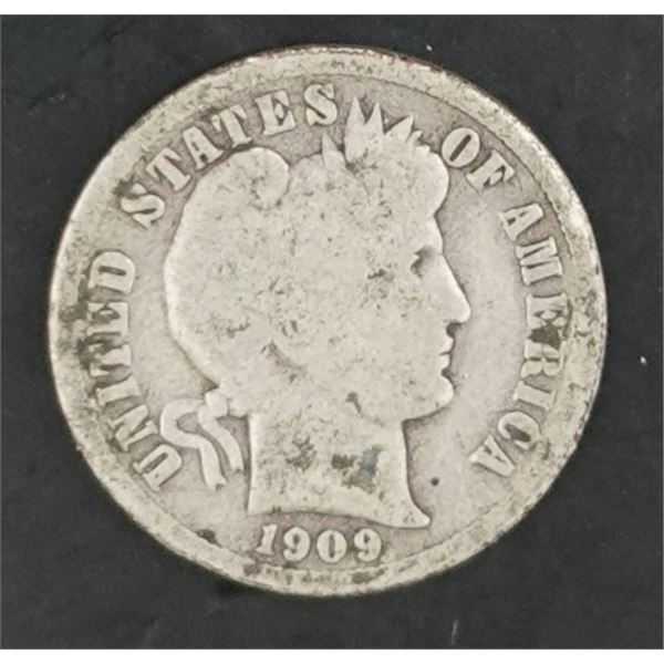 1909-S Barber Dime