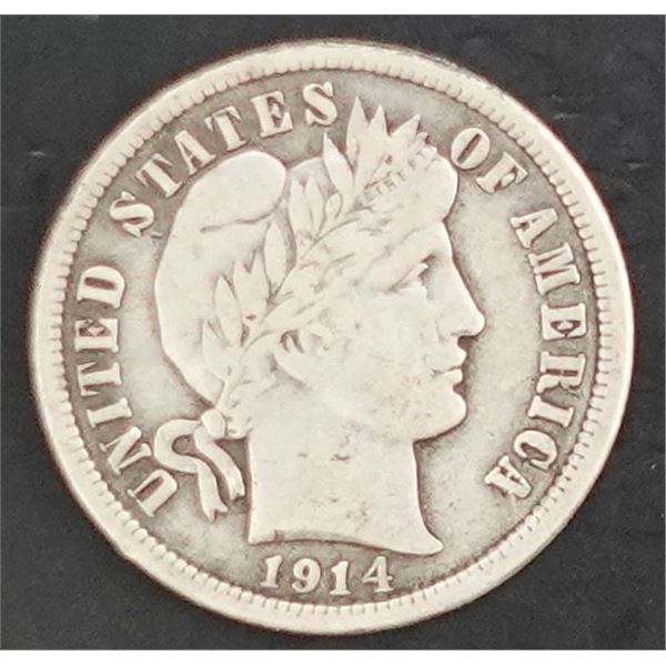 1914 Barber Dime