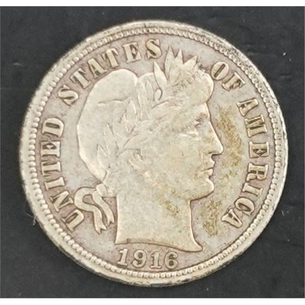 1916 Barber Dime