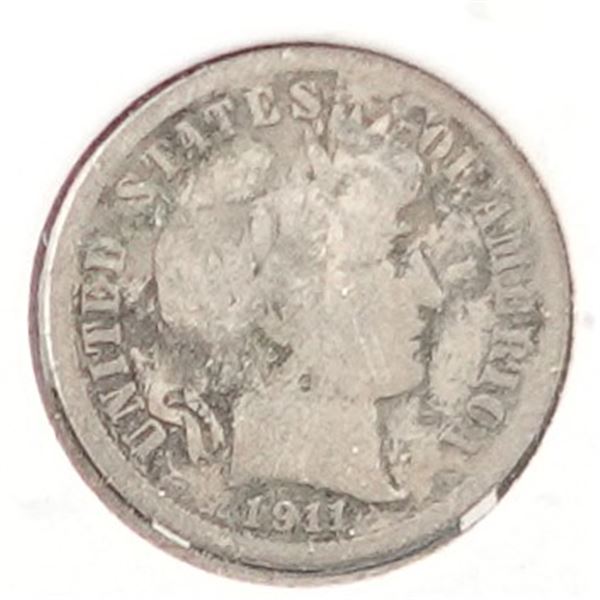 1911-D Barber Dime
