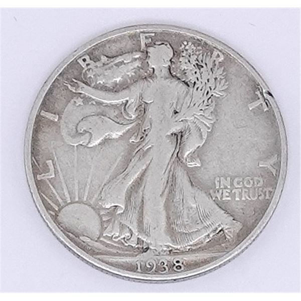 1938-D Walking Liberty Half Dollar